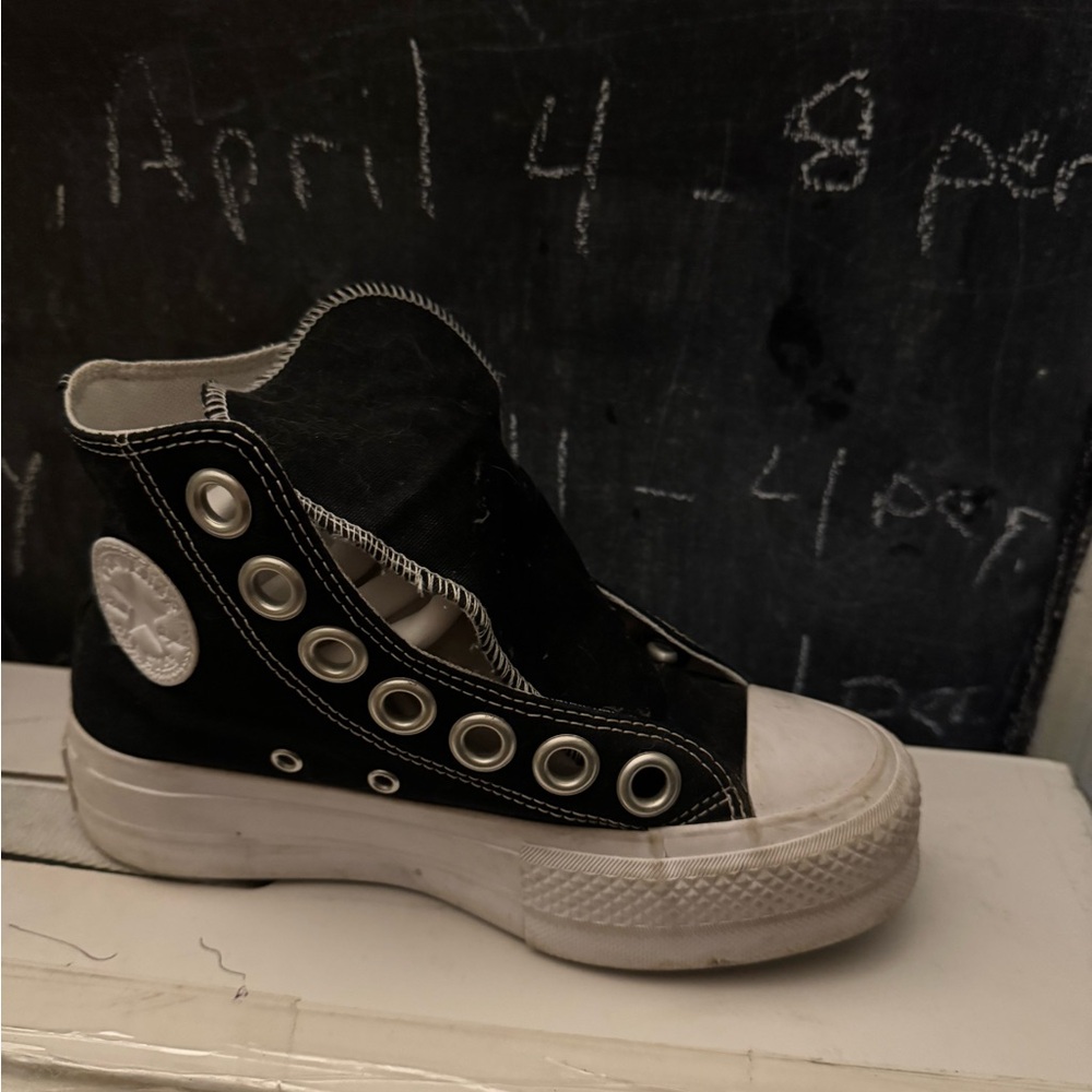Converse Black and White High-Top Sneakers